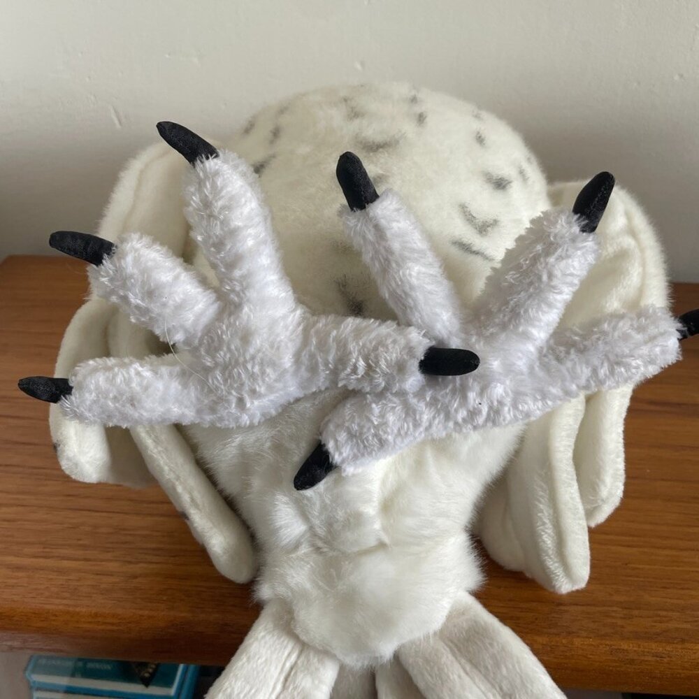 Snowy Owl Plush White Yellow Eyes Standing 15” Plushie (2000) Discovery Channel - Picture 9 of 11